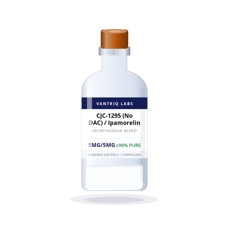 CJC-1295 (No DAC) / Ipamorelin research peptide vial - Vantriq Labs