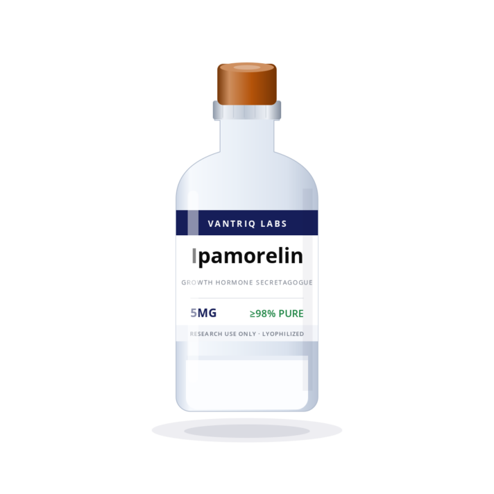 Ipamorelin research peptide vial - Vantriq Labs